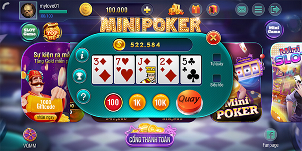 Bí kíp chơi Mini Poker luôn thắng từ cao thủ GO88 chia sẻ